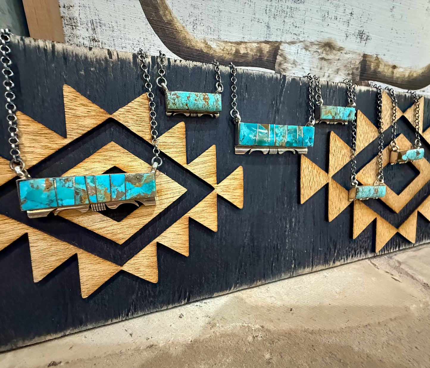 Rodeo Turquoise Bar Necklace