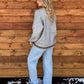 See You Cowboy Sweater *Grey