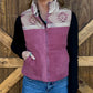 Western Aztec Puffer Vest *Mauve