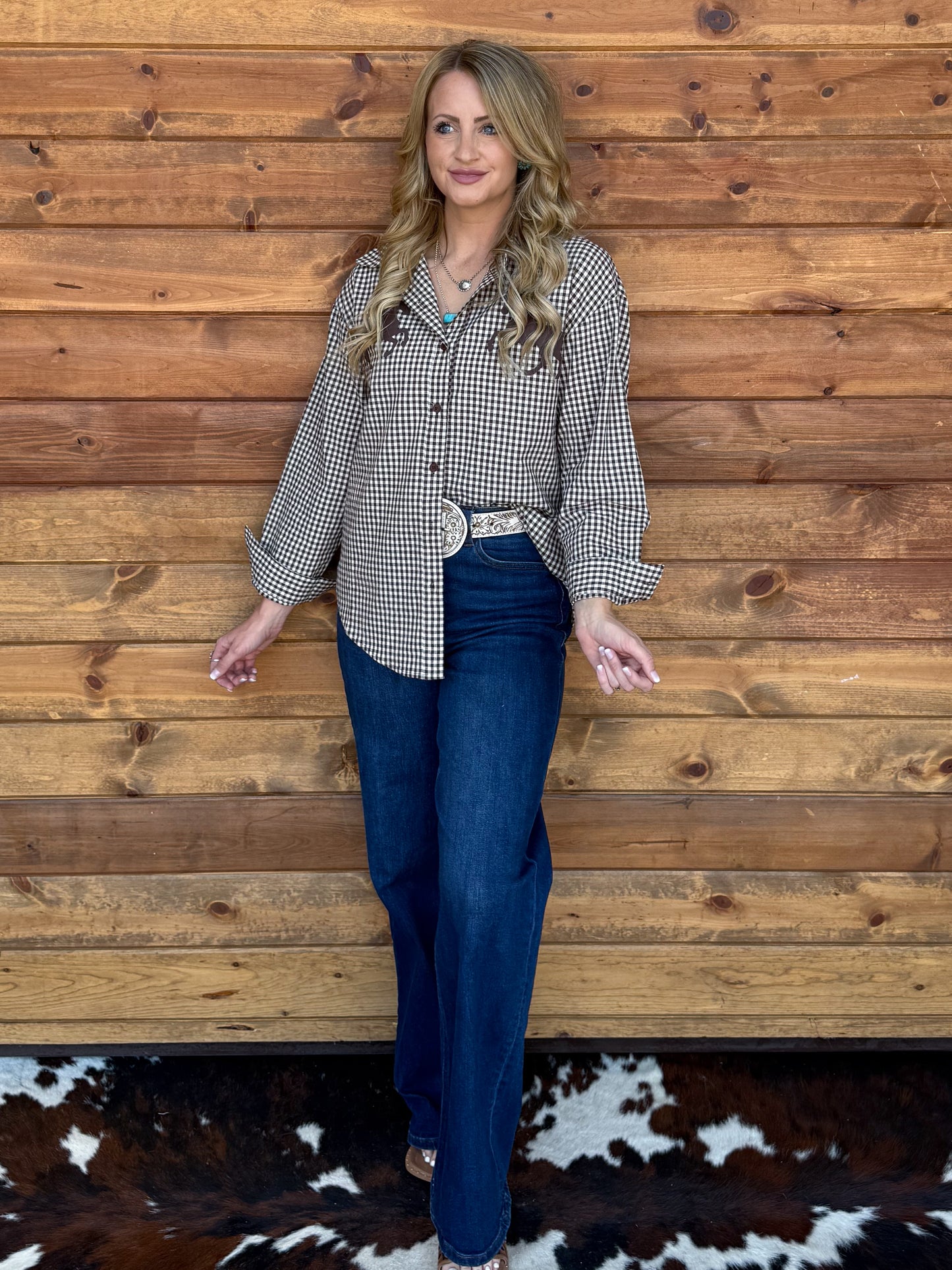 Western Horse Button-Up