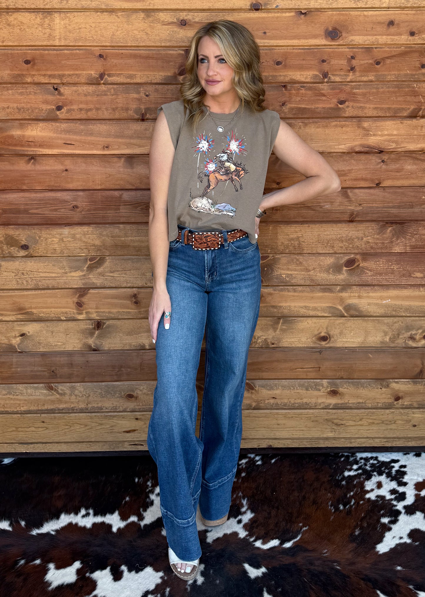 Fireworks & Broncs Tank