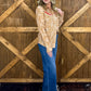 Cowboy Feather Pearl Snap