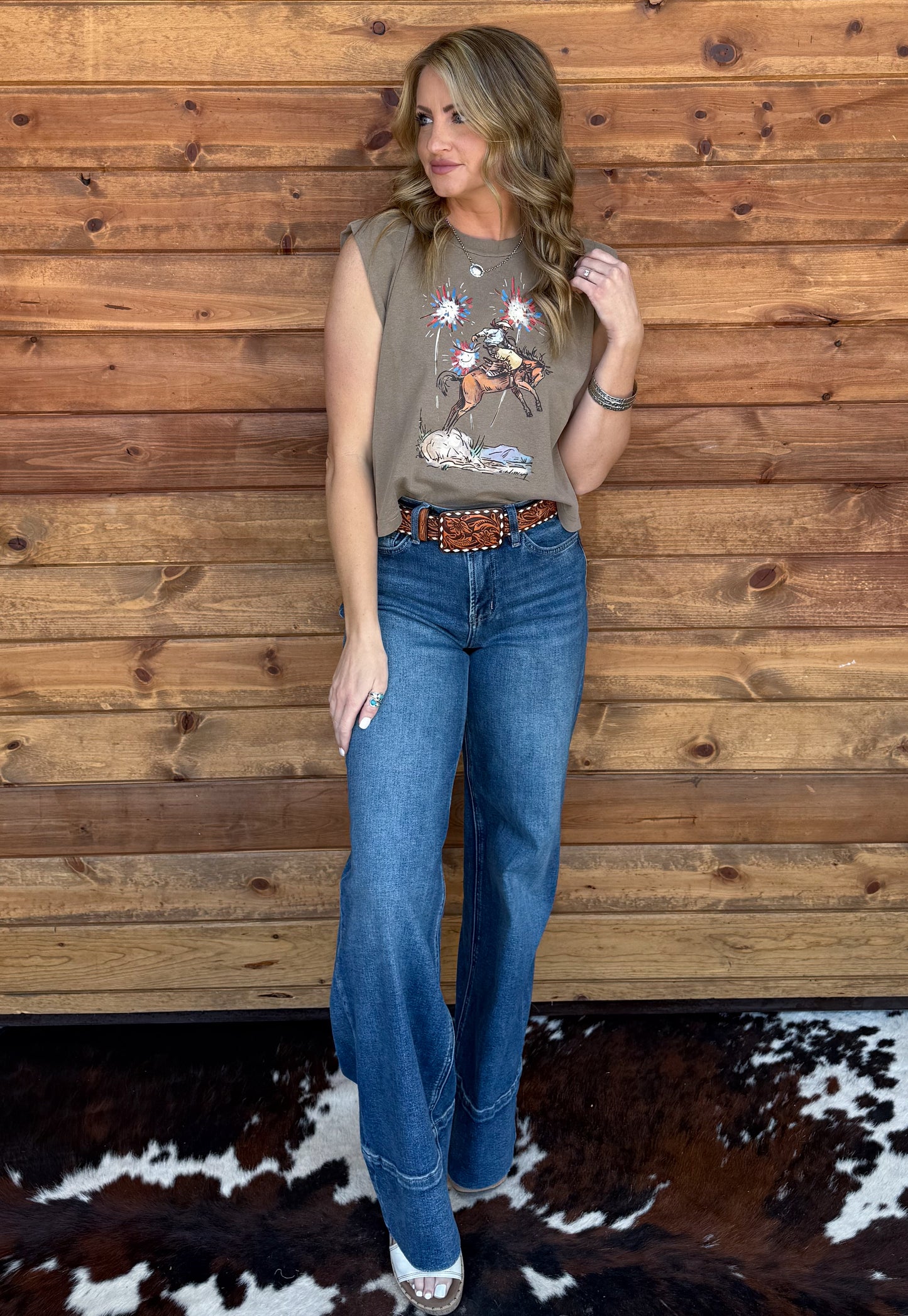 Fireworks & Broncs Tank