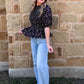 Fancy Midnight Floral Blouse
