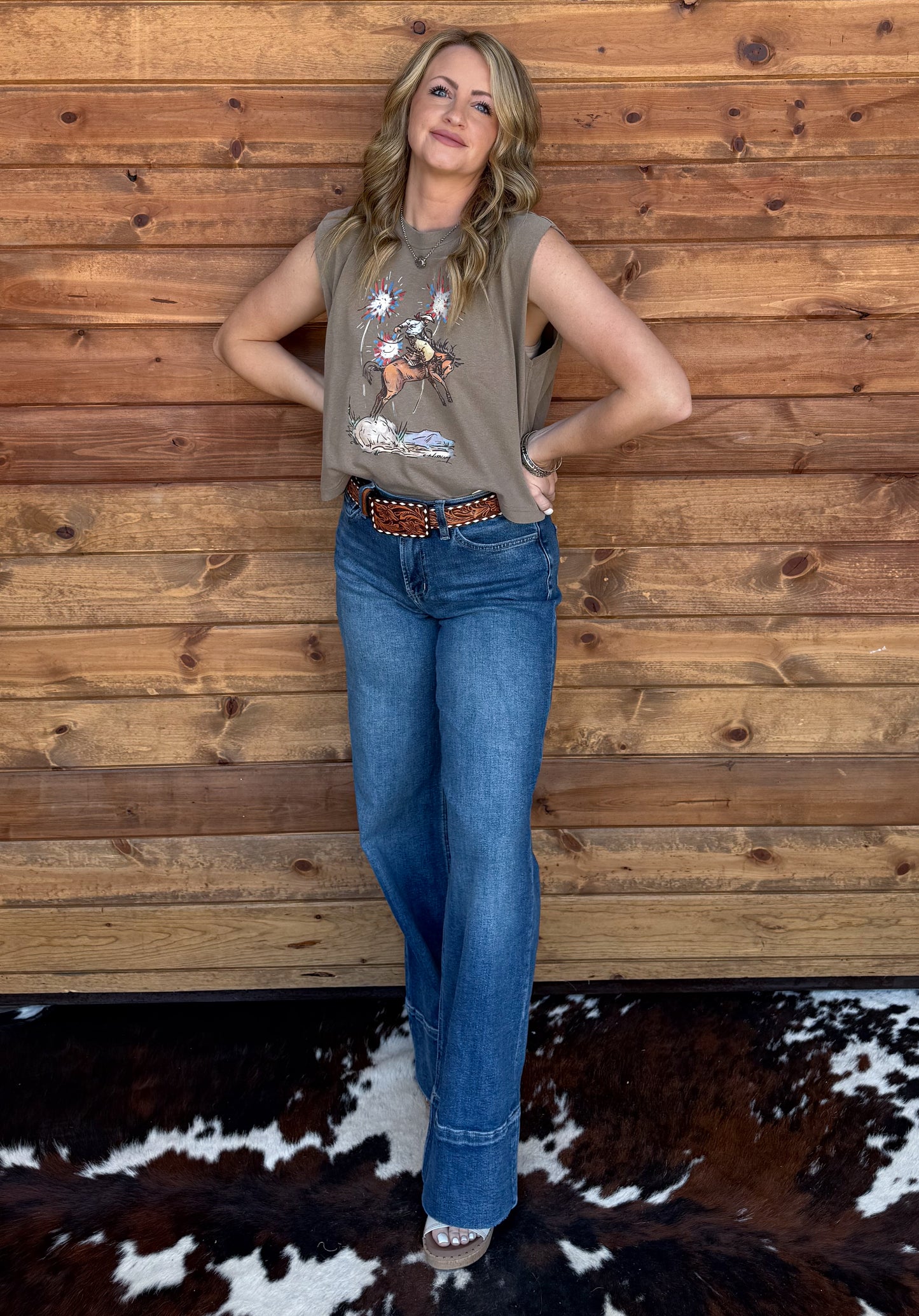 Fireworks & Broncs Tank