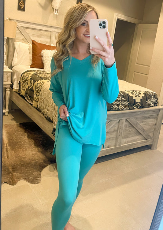 Get Comfy Lounge Set *Turquoise