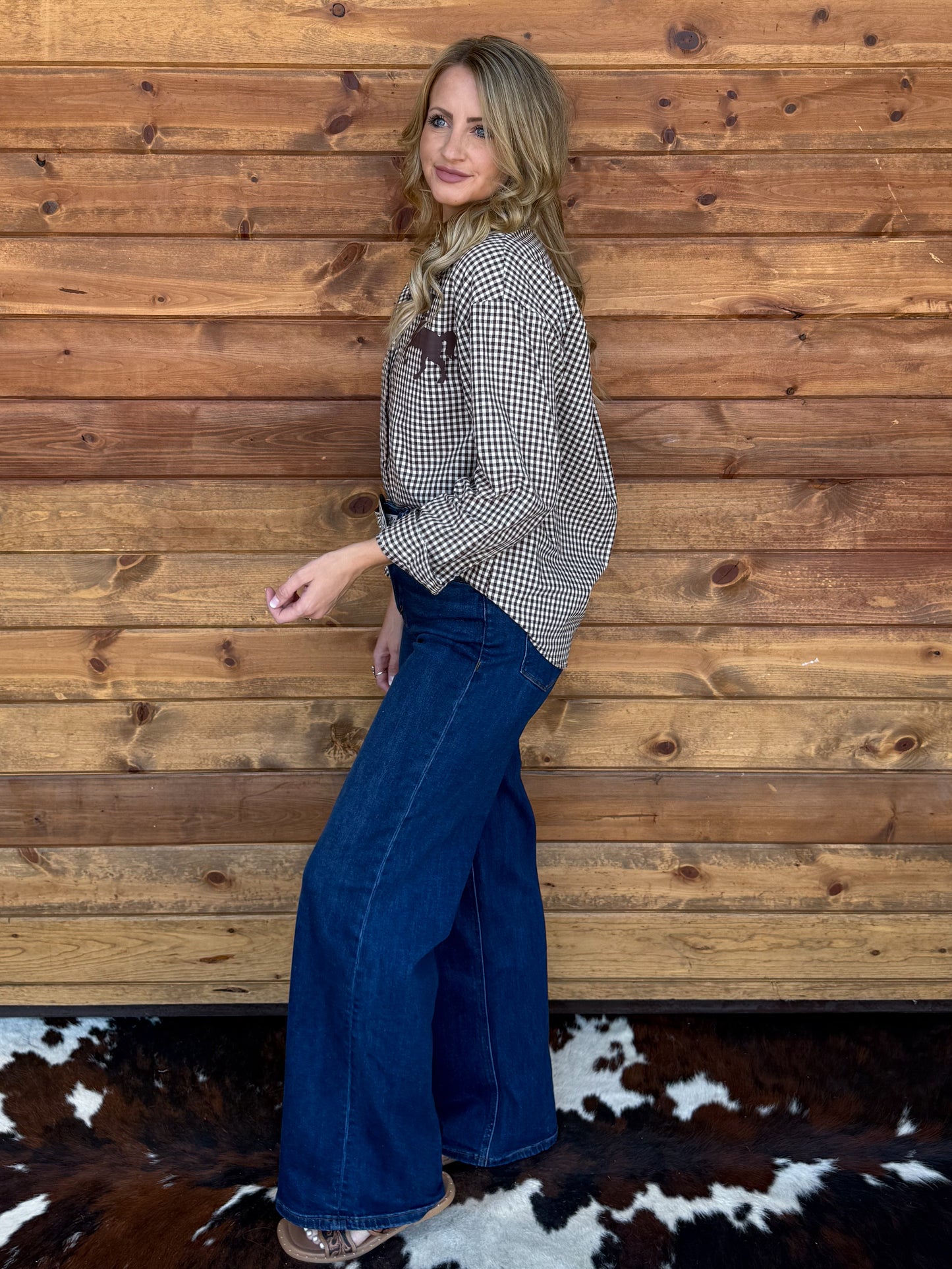 Western Horse Button-Up