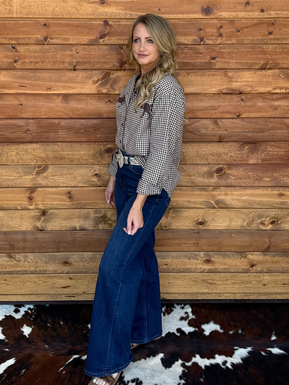 Western Horse Button-Up