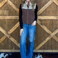 Western Aztec Puffer Vest *Chocolate