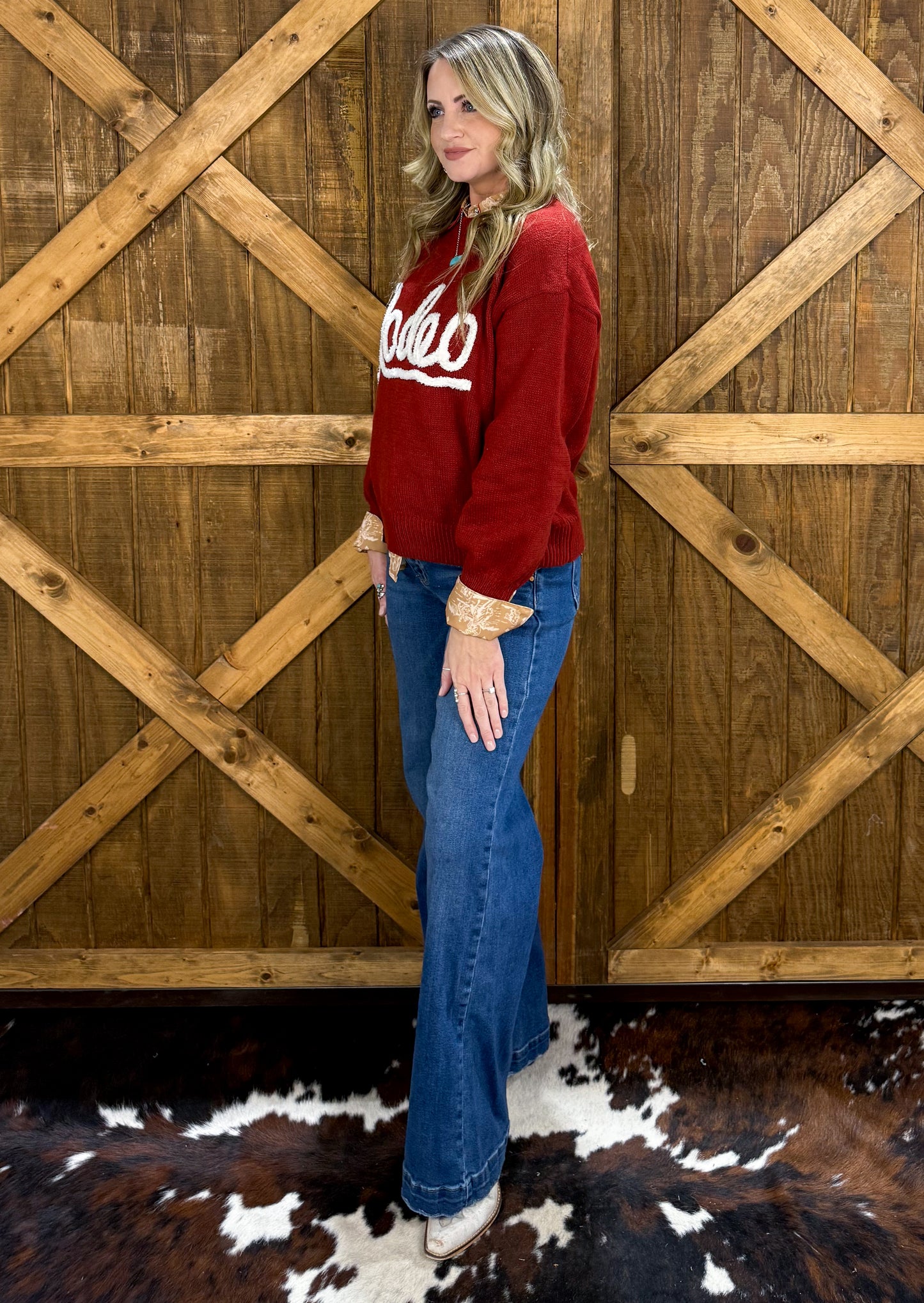 Red Rodeo Sweater