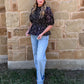 Fancy Midnight Floral Blouse