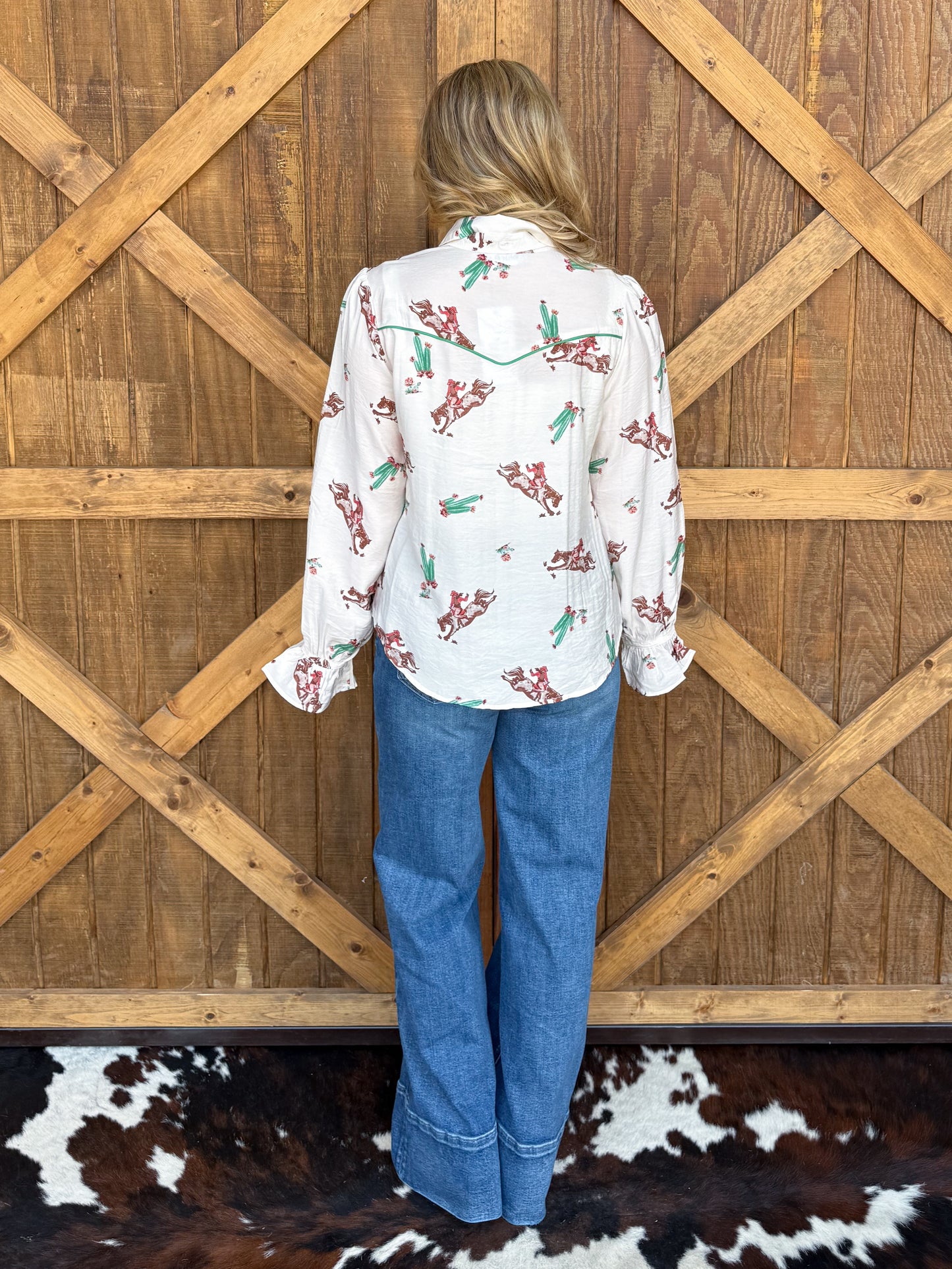 Cactus Buckaroo Blouse