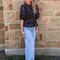 Fancy Midnight Floral Blouse
