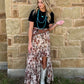Cowboy Mesh Ruffle Skirt