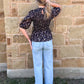 Fancy Midnight Floral Blouse