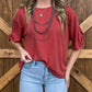 Casual Rust Top