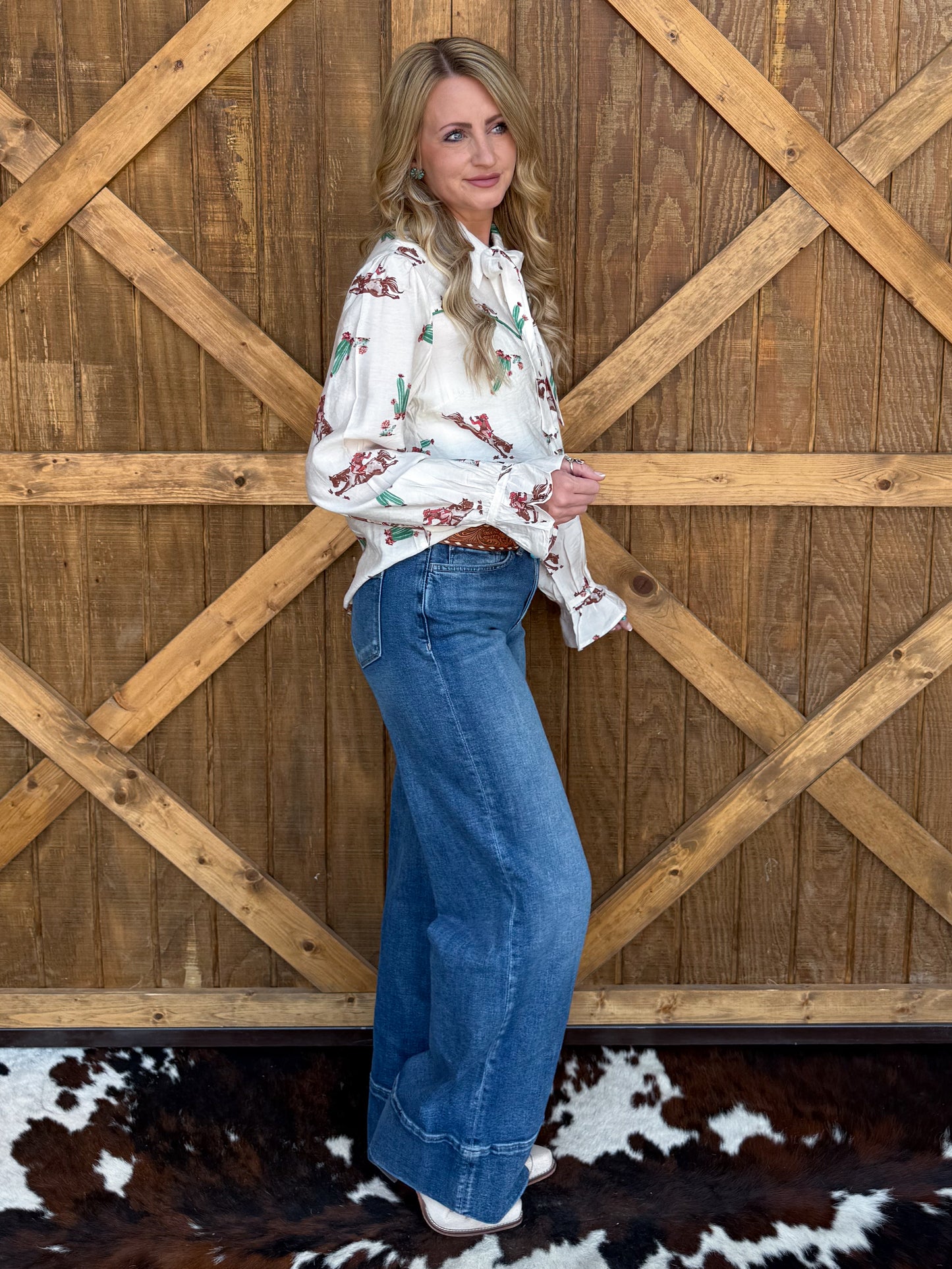 Cactus Buckaroo Blouse