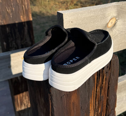 The Cowgirl Mule Slip-Ons *Black