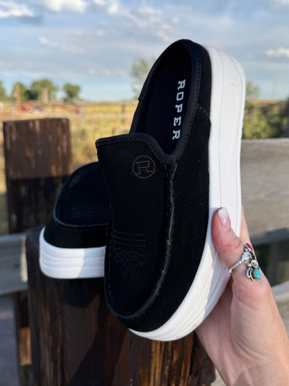 The Cowgirl Mule Slip-Ons *Black