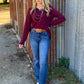 Back to Basics Top *Burgundy