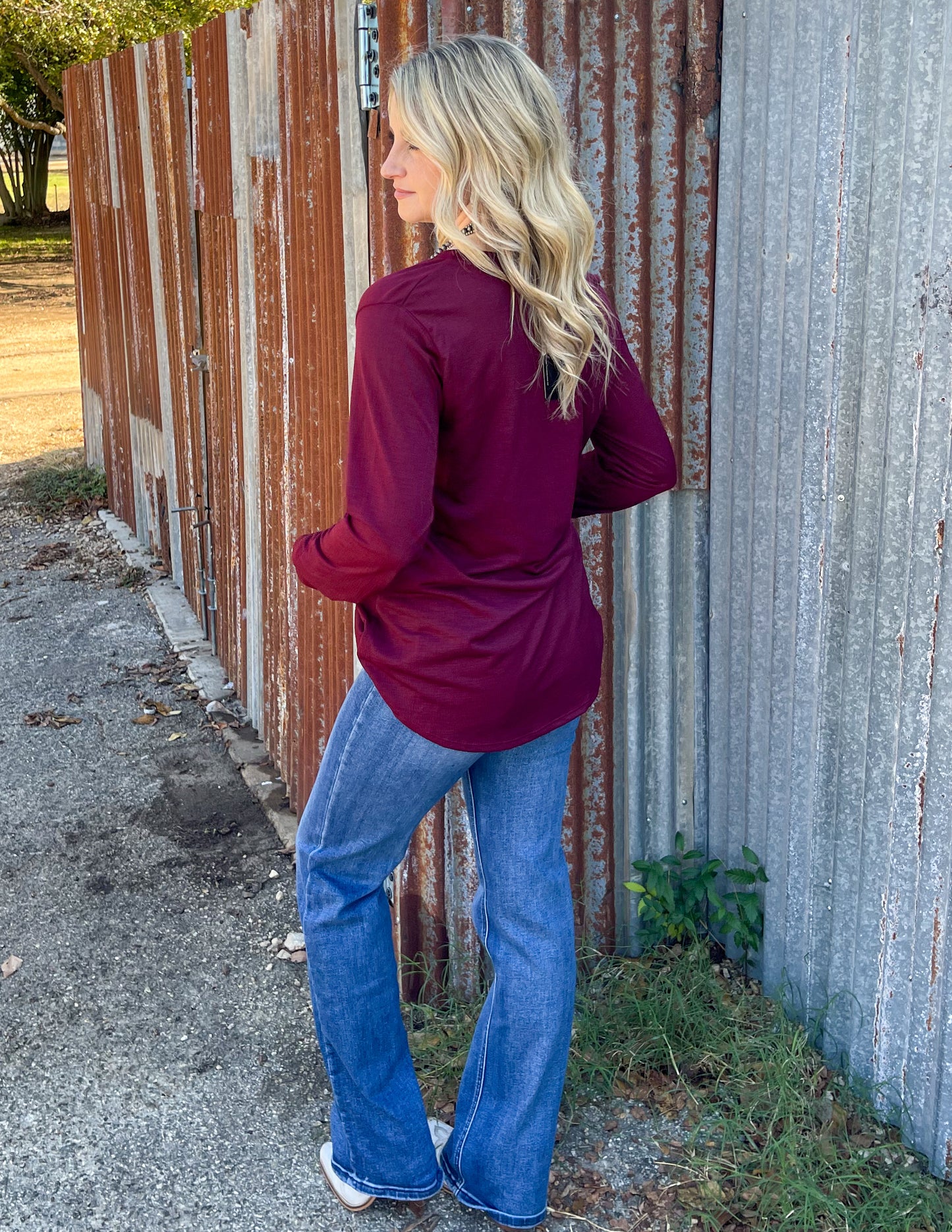 Back to Basics Top *Burgundy