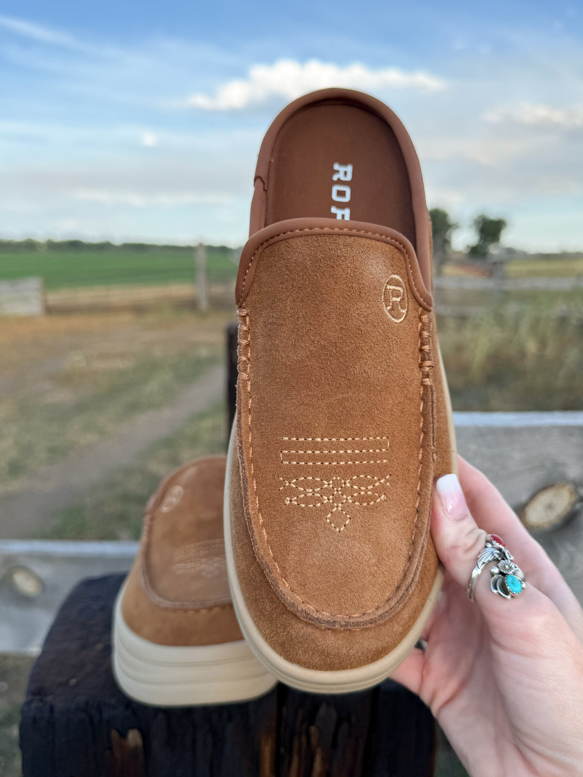 The Cowgirl Mule Slip-Ons *Brown