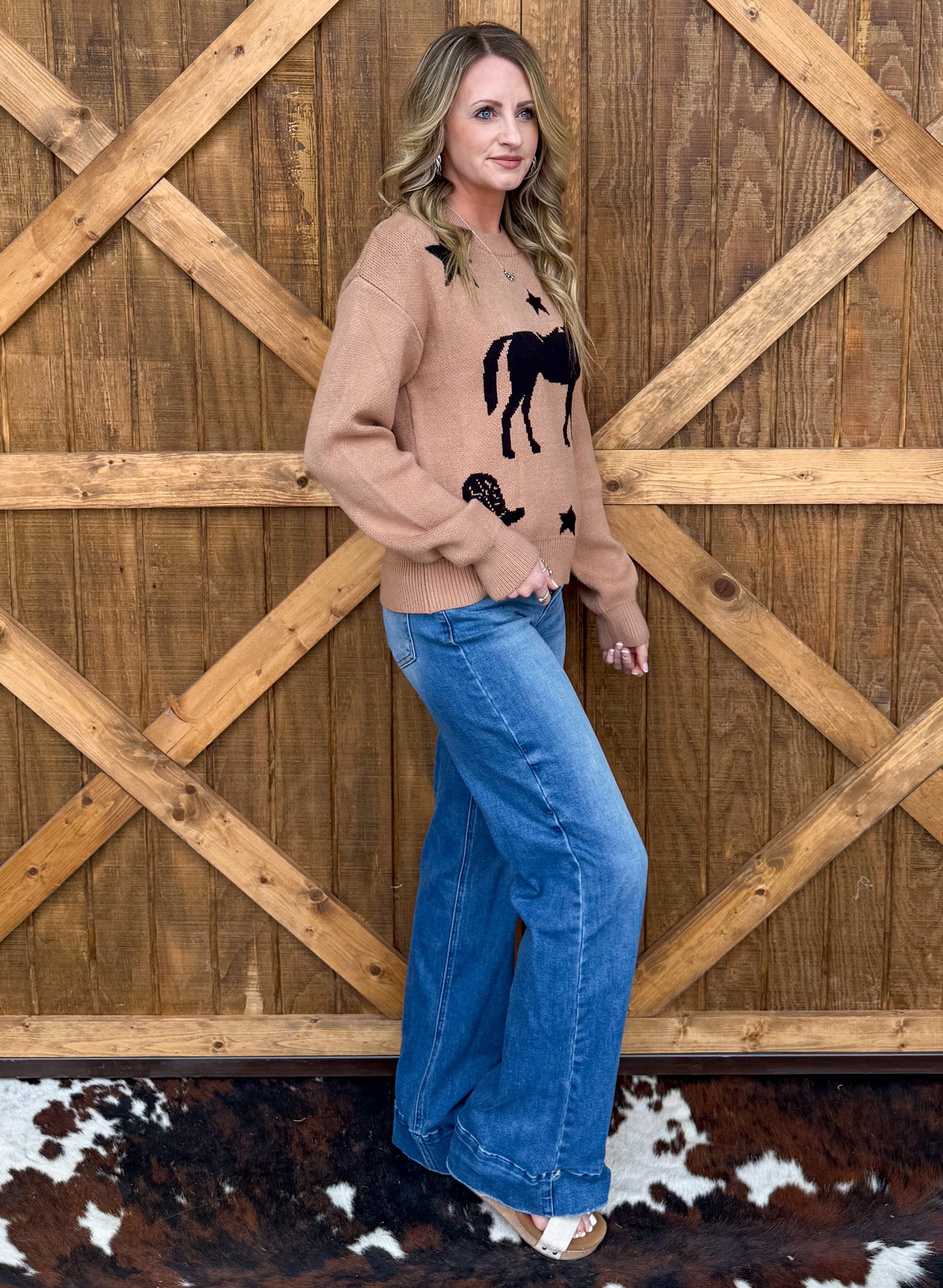 Pony Stars Sweater *Beige