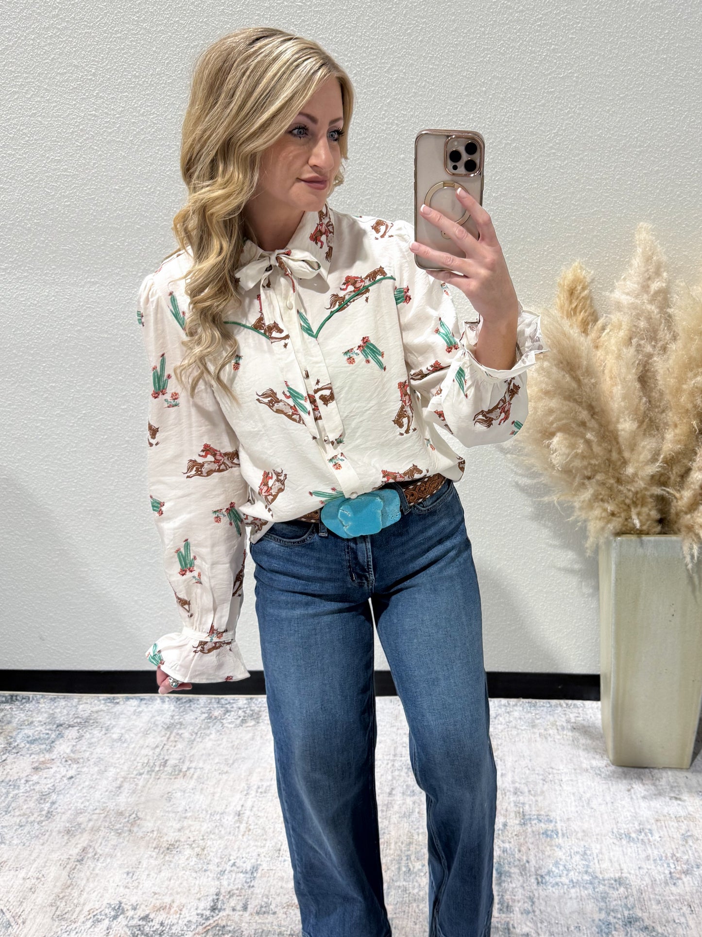 Cactus Buckaroo Blouse