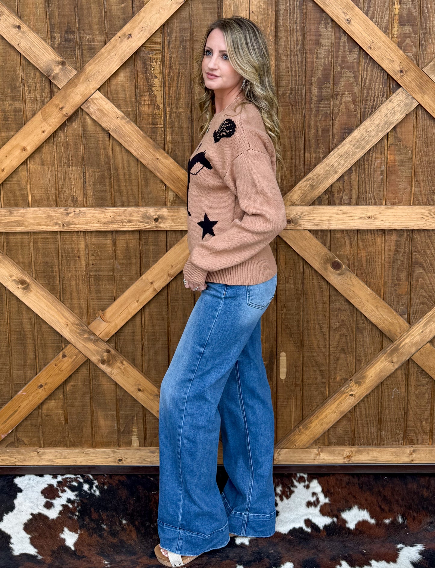 Pony Stars Sweater *Beige