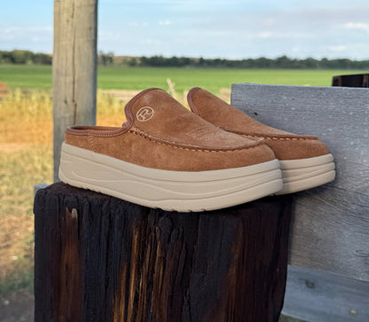 The Cowgirl Mule Slip-Ons *Brown