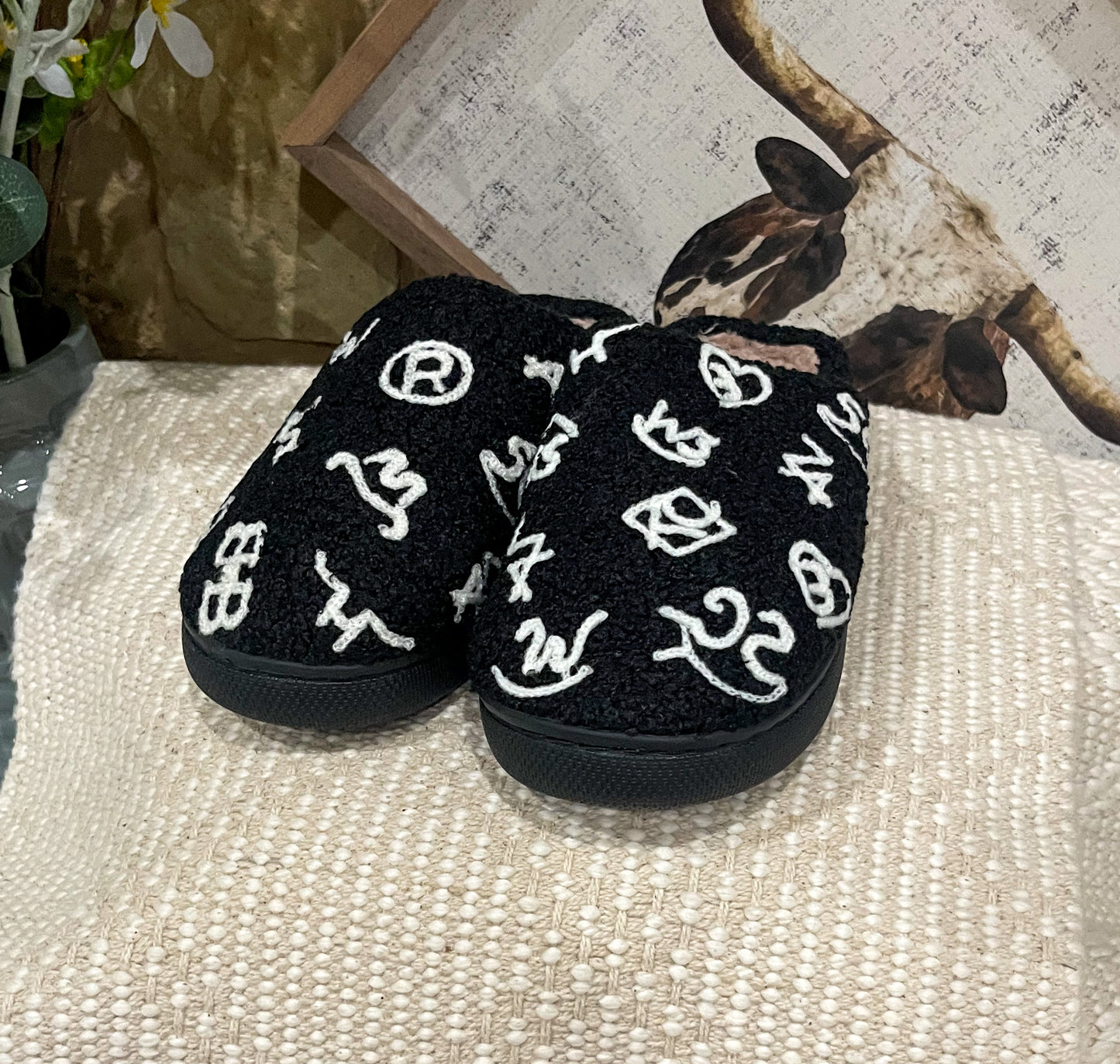 The Branded Slippers *Black