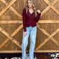 Carolina Lace Top *Wine