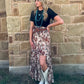 Cowboy Mesh Ruffle Skirt