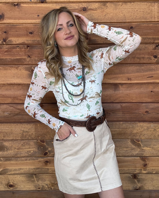 Range Cowboy Mesh Top
