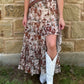 Cowboy Mesh Ruffle Skirt