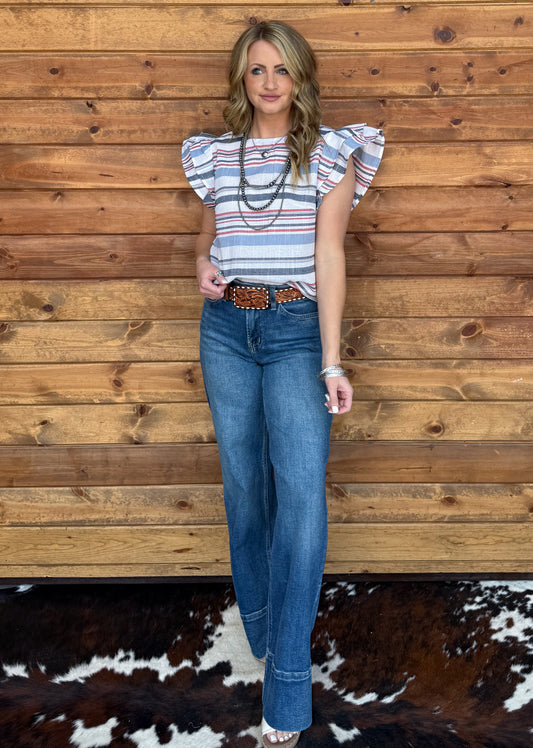Red, White & Blue Top