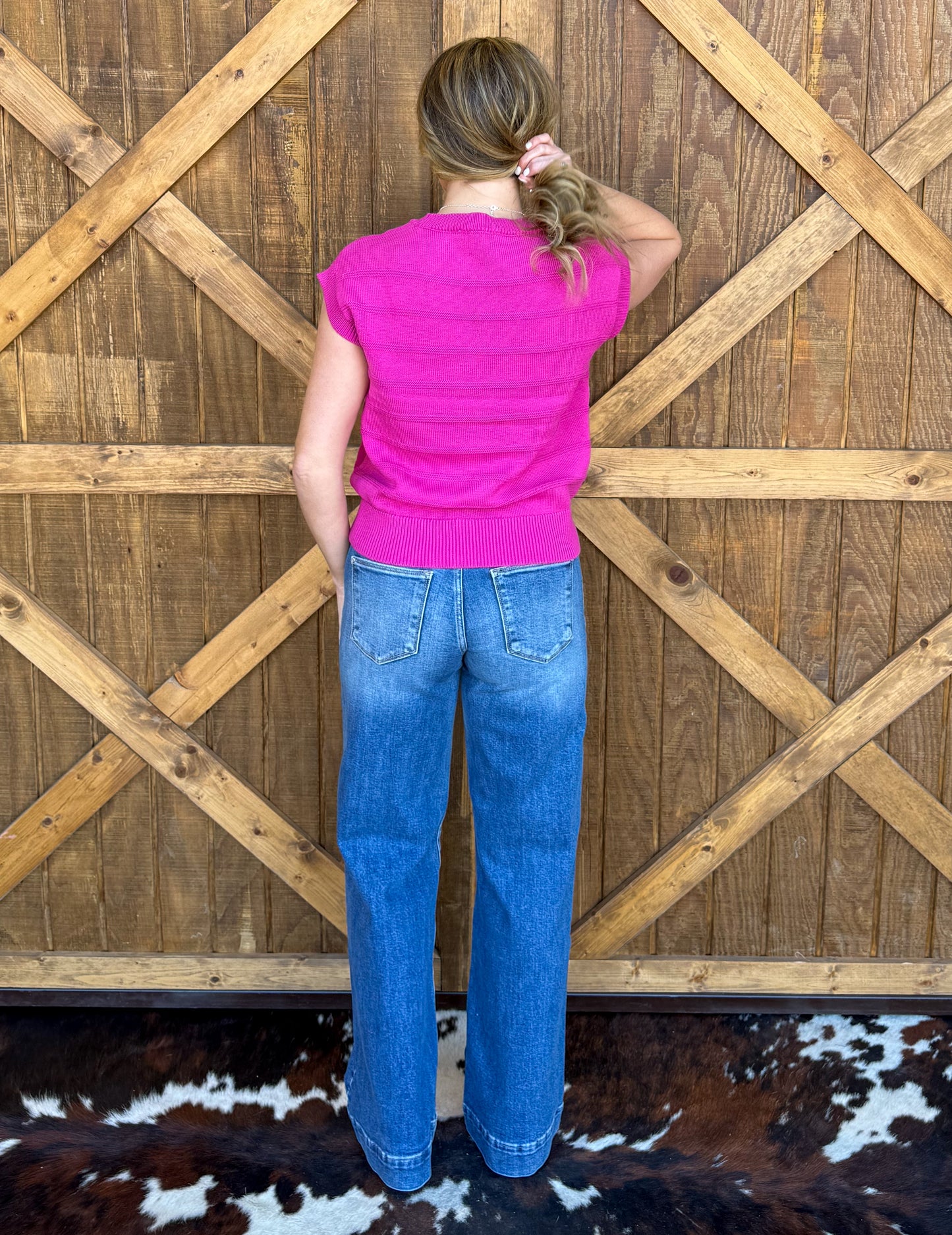 The Heather Top *Fuchsia