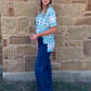 Turquoise Aztec Top