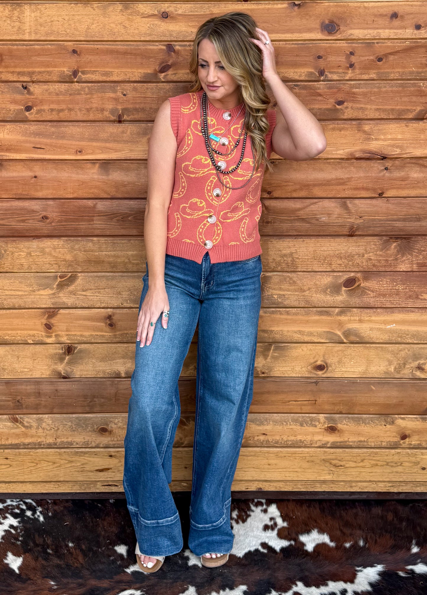 Hats & Horseshoes Sweater Vest