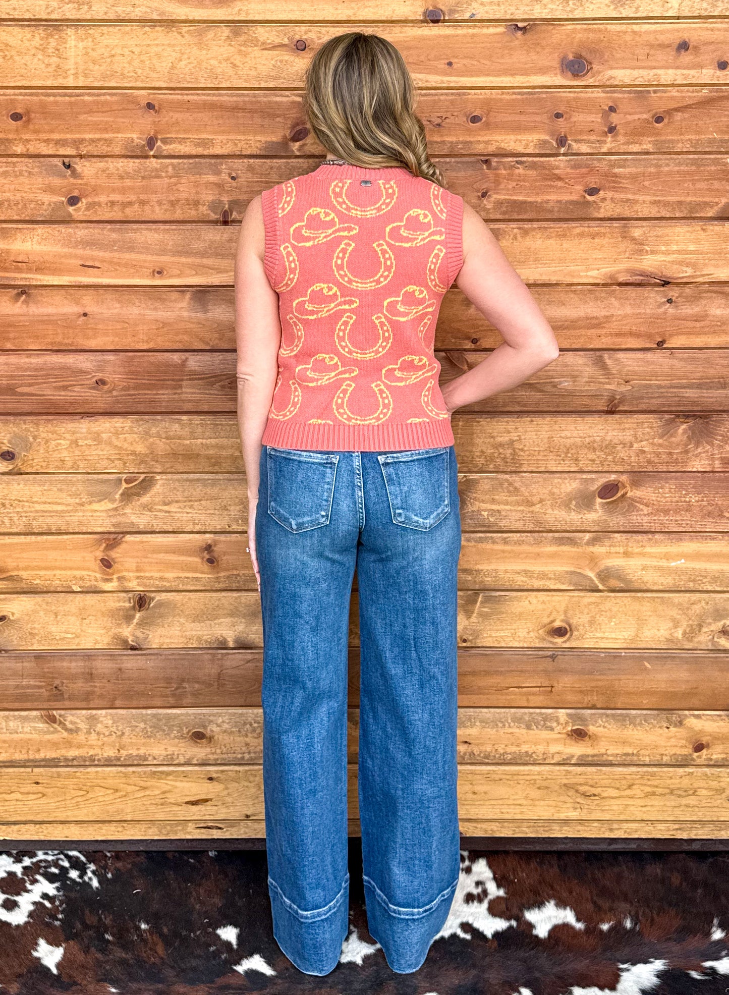 Hats & Horseshoes Sweater Vest