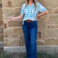 Turquoise Aztec Top