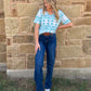 Turquoise Aztec Top