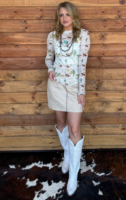 Range Cowboy Mesh Top