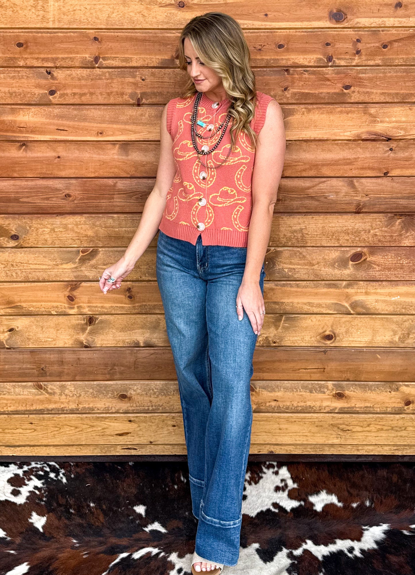 Hats & Horseshoes Sweater Vest