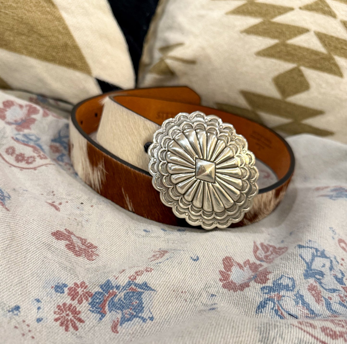 The Oklahoma Cowhide Belt