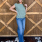 The Heather Top *Sage