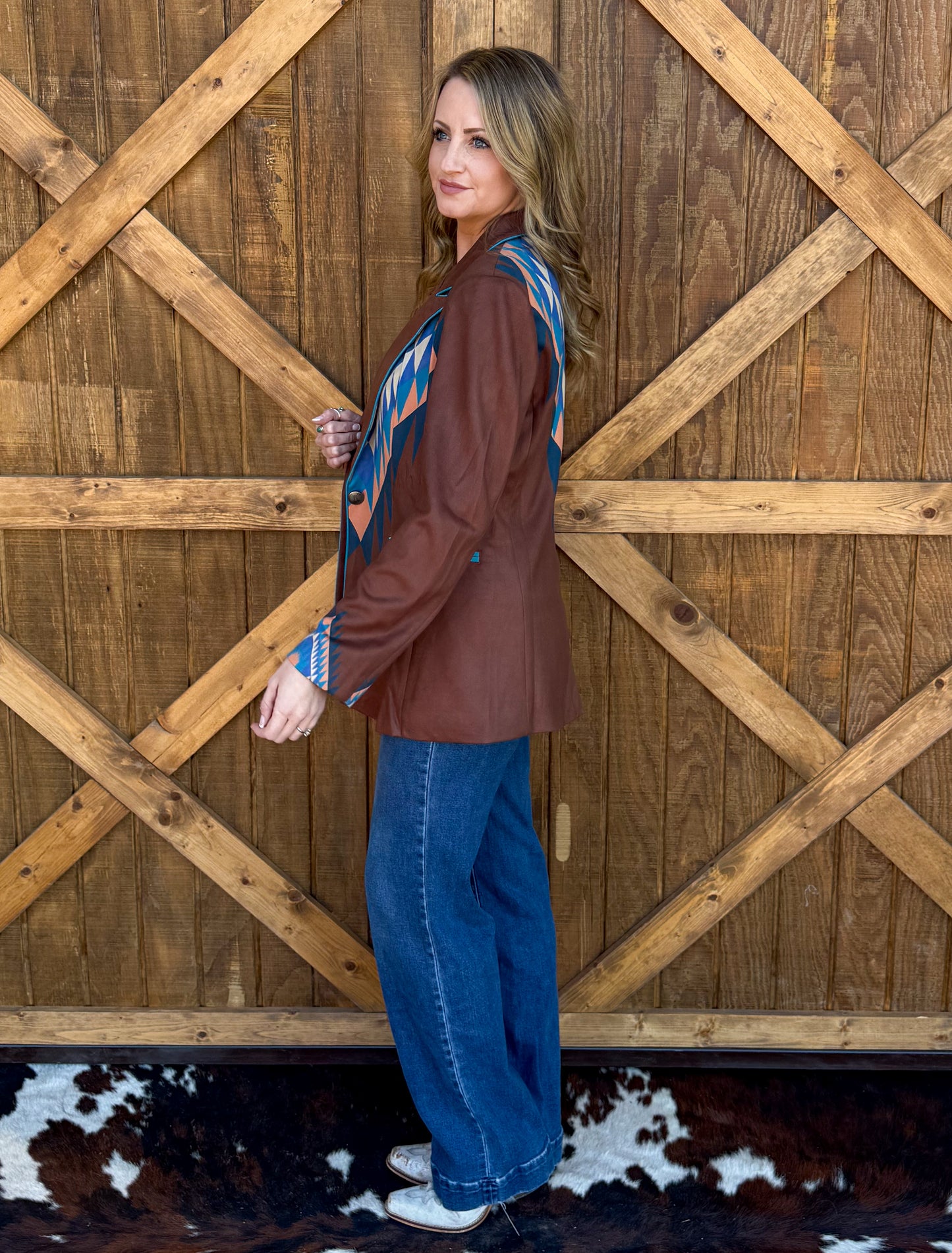 The Stock Show Blazer *Brown