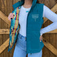 Boot Stitch Puffer Vest *Teal