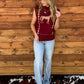 Classy Horses Sweater Vest *Burgundy