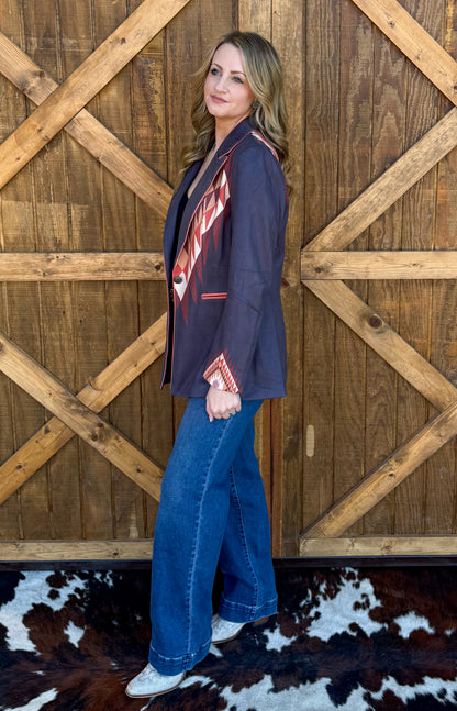 The Stock Show Blazer *Charcoal
